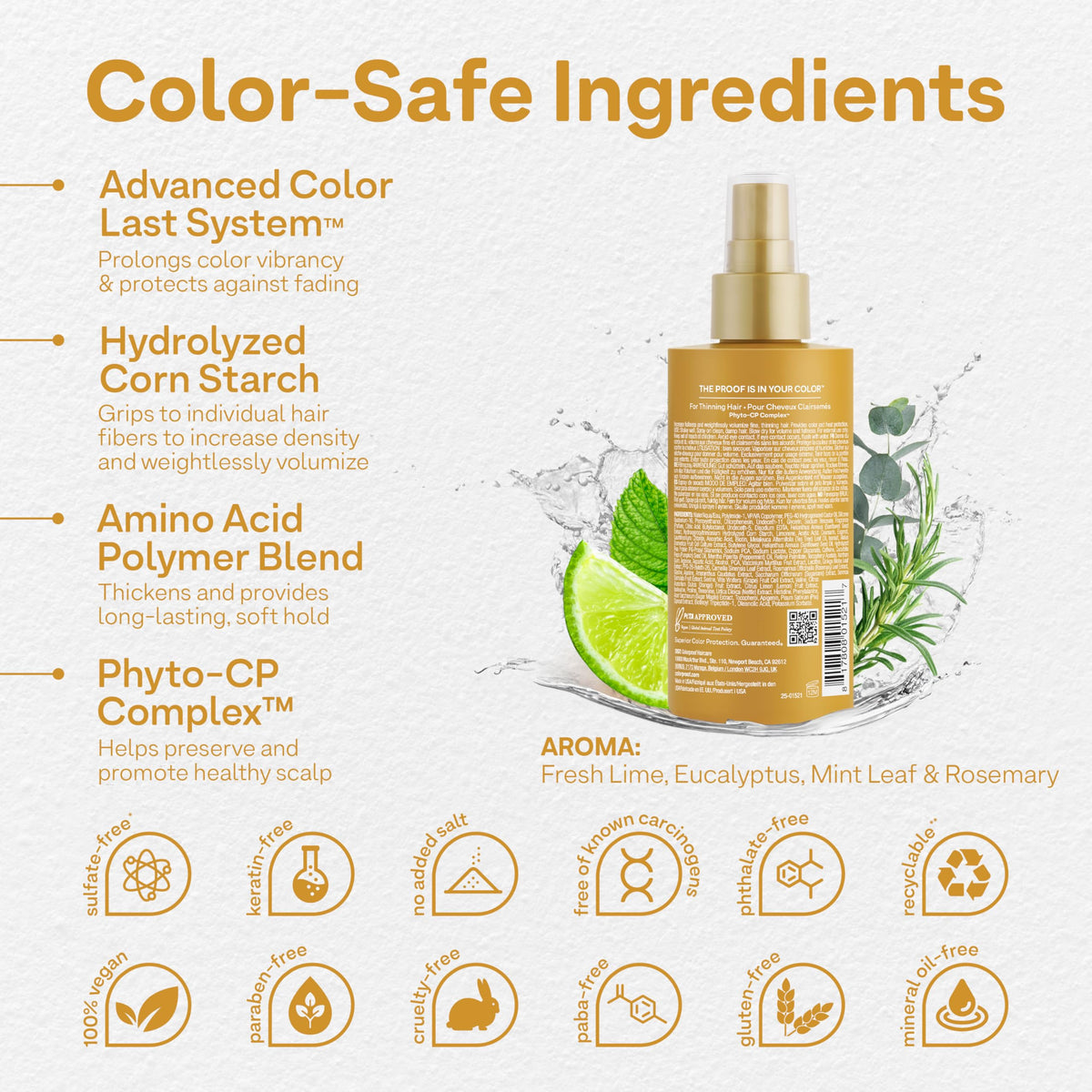 ColorProof Biorepair Thicken Blow-Dry Spray for Fine Hair
