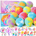 12-Pack Shell Bath Bombs with Mermaid & Unicorn Surprise Toys