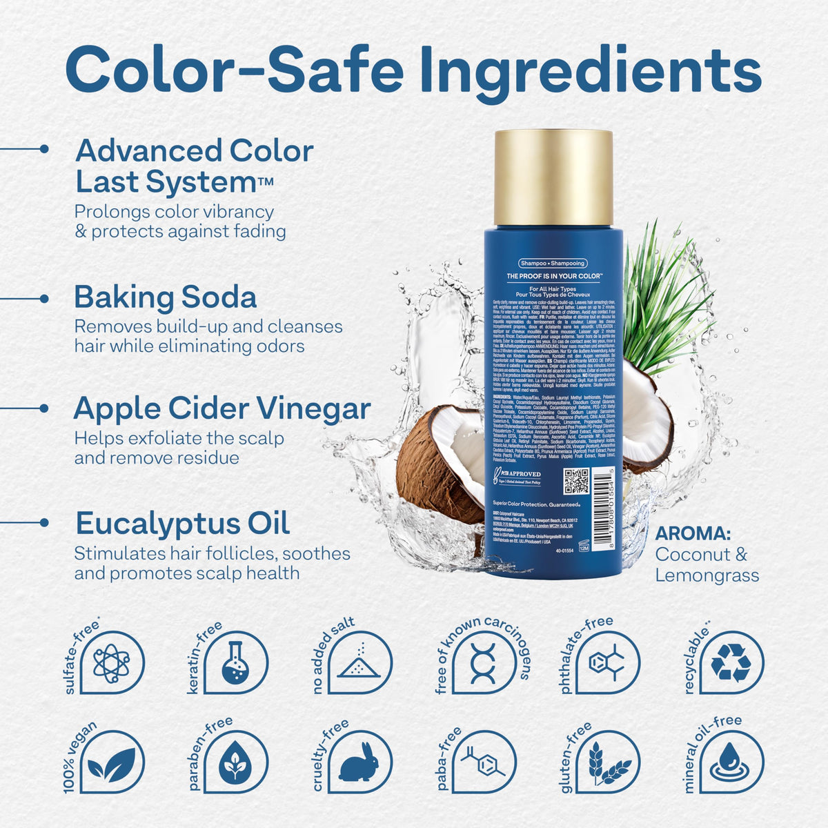 ColorProof Deep Cleansing Clarifying Shampoo with Lemongrass