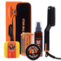 Tame the Wild Premium Beard Grooming Kit with Heated Brush and Styling Essentials