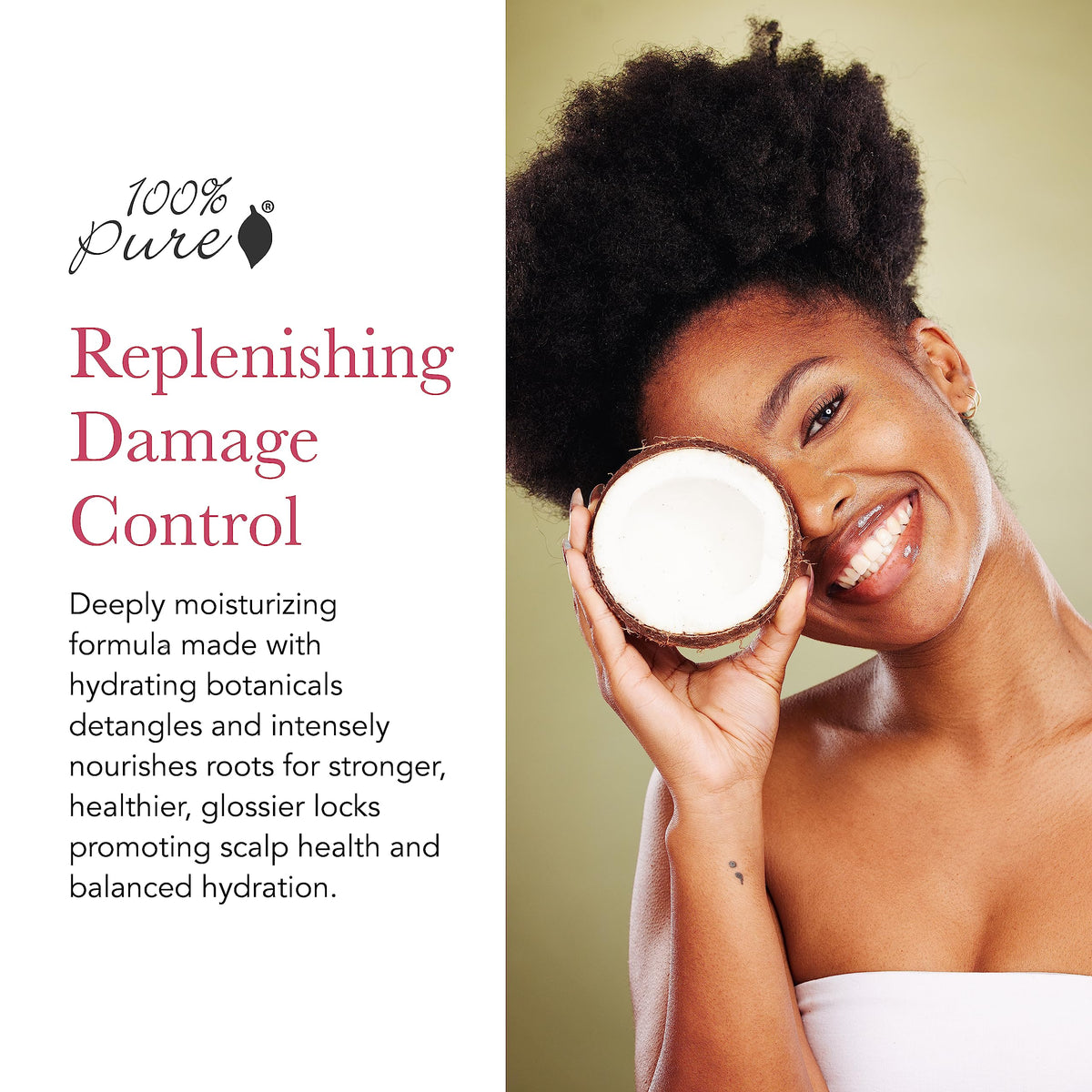 100% PURE Honey & Virgin Coconut Restorative Conditioner