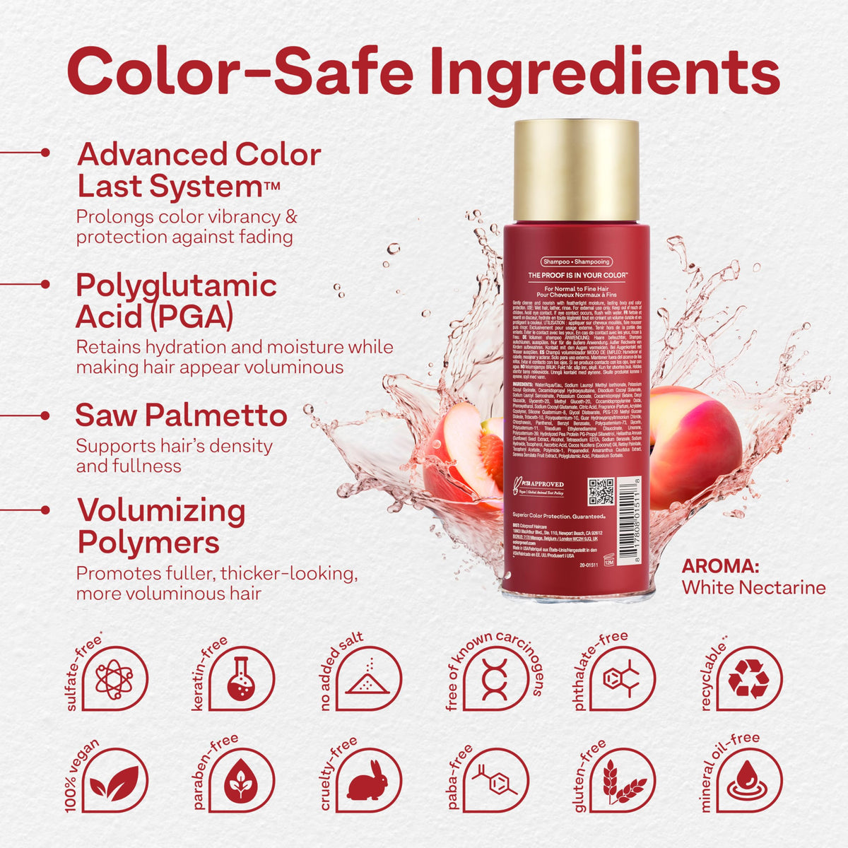 ColorProof Sulfate-Free Volumizing Shampoo for Fine Hair