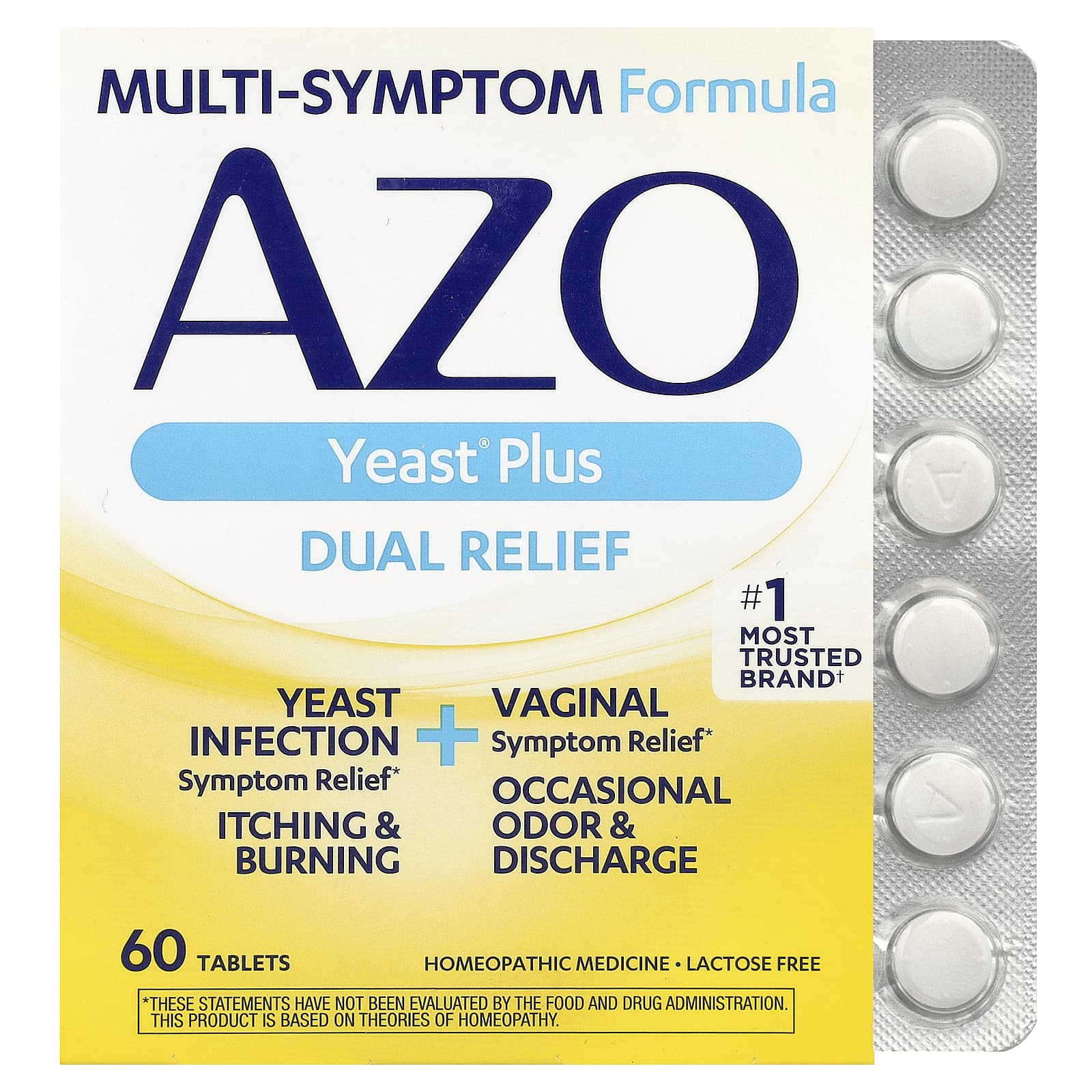 AZO, Yeast® Plus, 60 Tablets