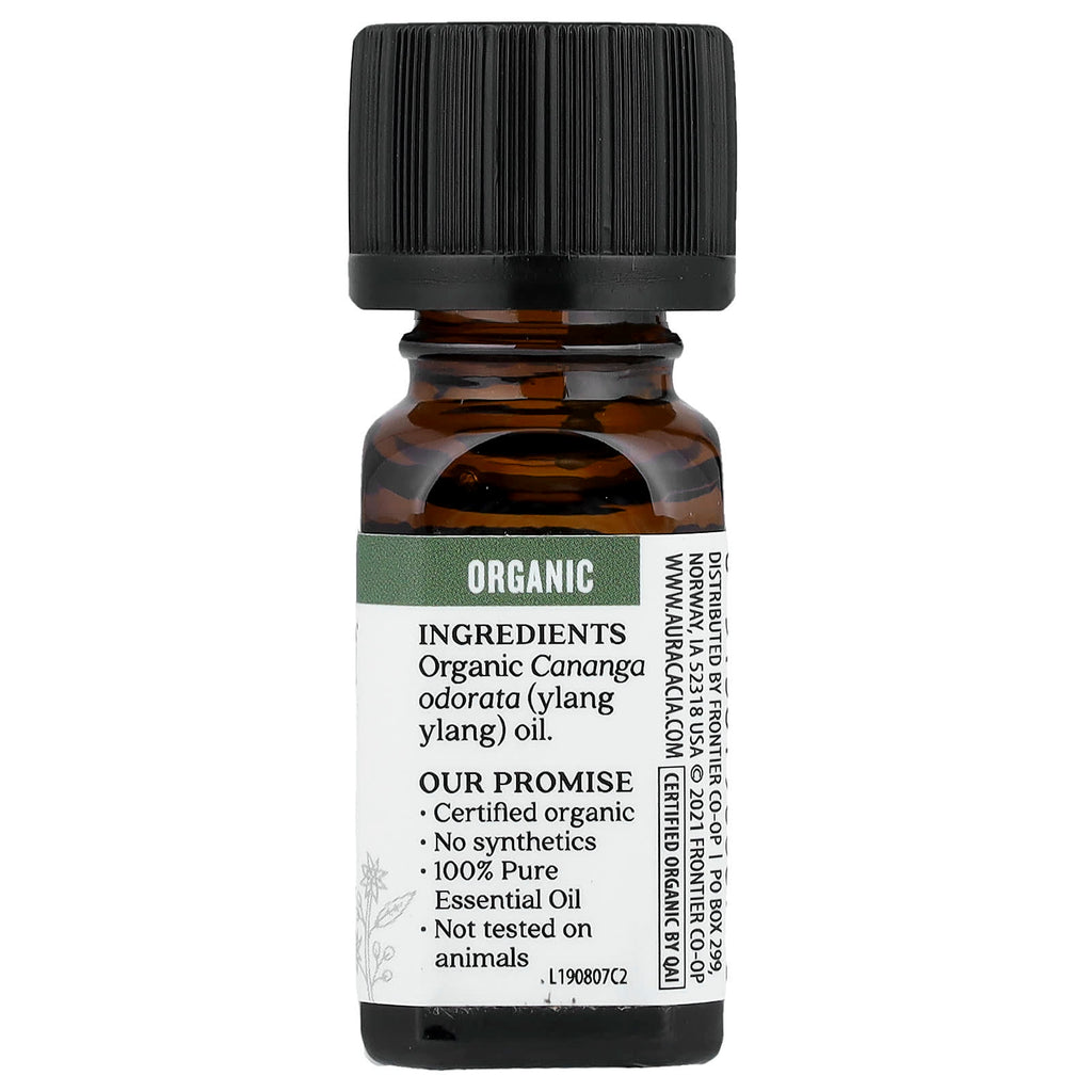 Aura Cacia, Pure Essential Oil, Organic Ylang Ylang III, 0.25 fl oz (7.4 ml)