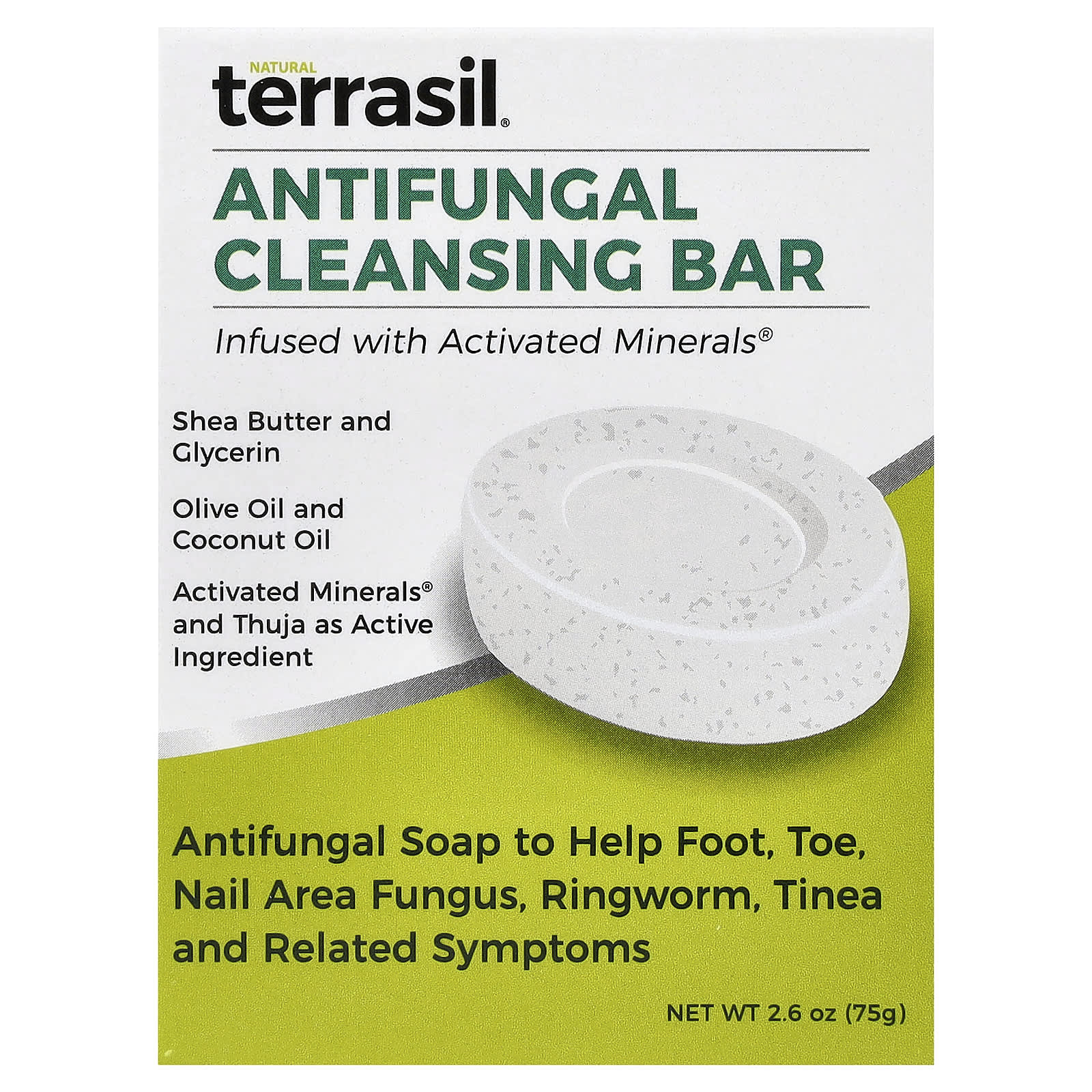 Terrasil, Antifungal Cleansing Bar Soap, 2.6 oz (75 g)