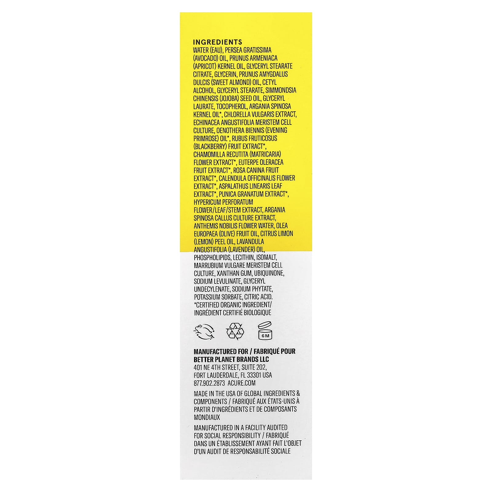 ACURE, Brightening Night Cream™, All Skin Types, 1.7 fl oz (50 ml)