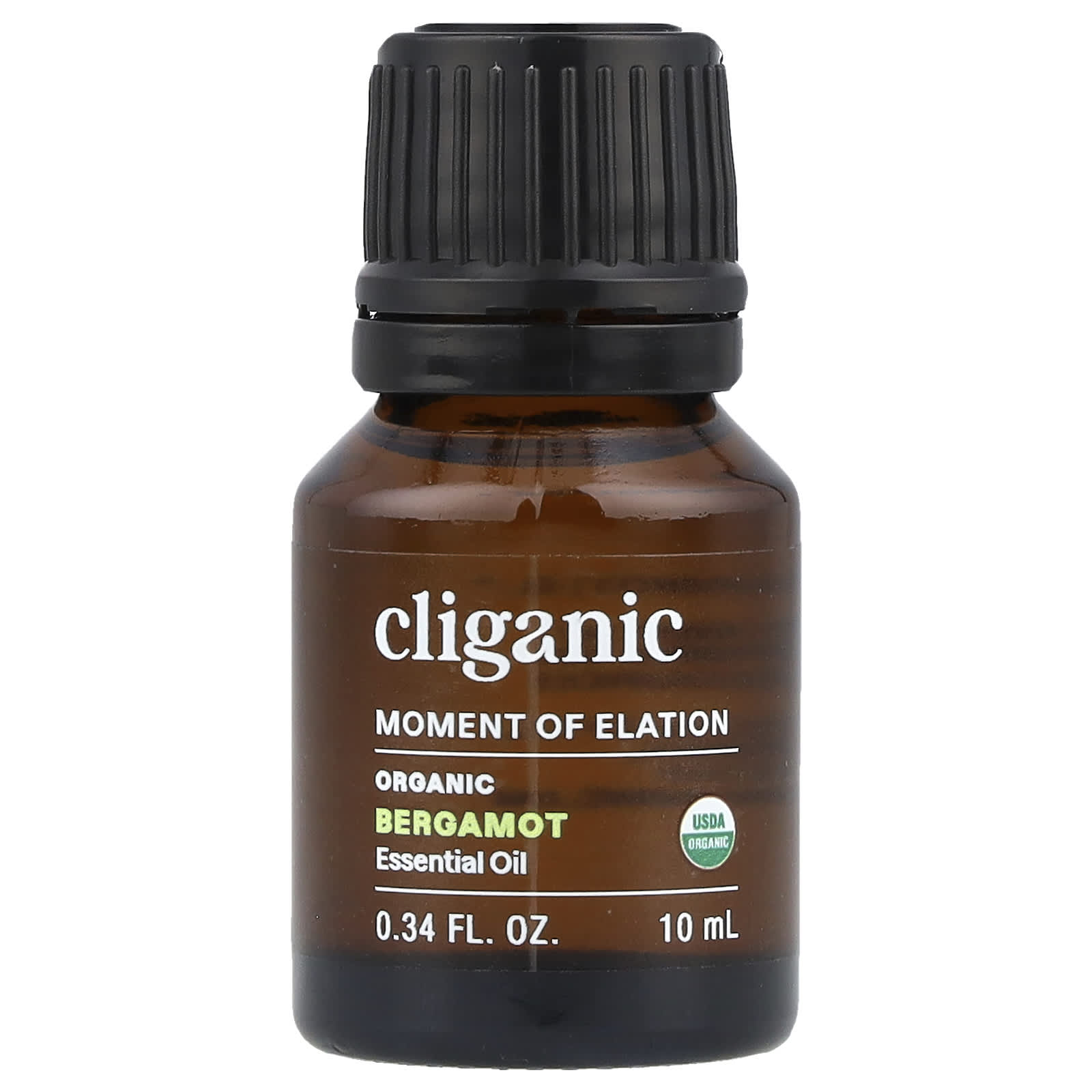 Cliganic, Moment of Elation™, Organic Bergamot Essential Oil, 0.34 fl oz (10 ml)