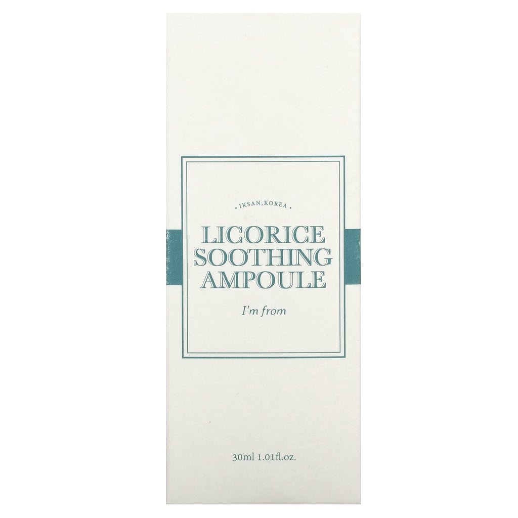 I'm From, Licorice Soothing Ampoule, 1.01 fl oz (30 ml)