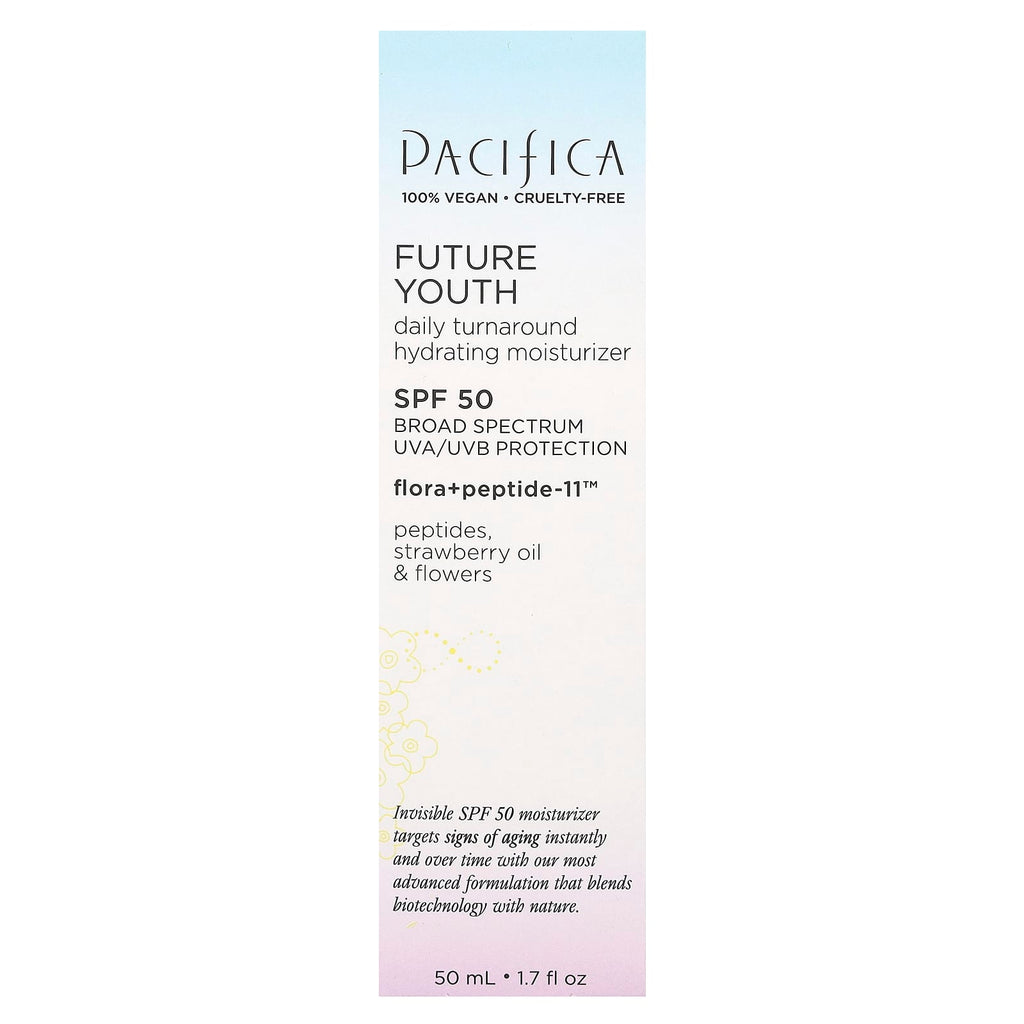 Pacifica, Future Youth, Daily Turnaround Hydrating Moisturizer, SPF 50, 1.7 fl oz (50 ml)