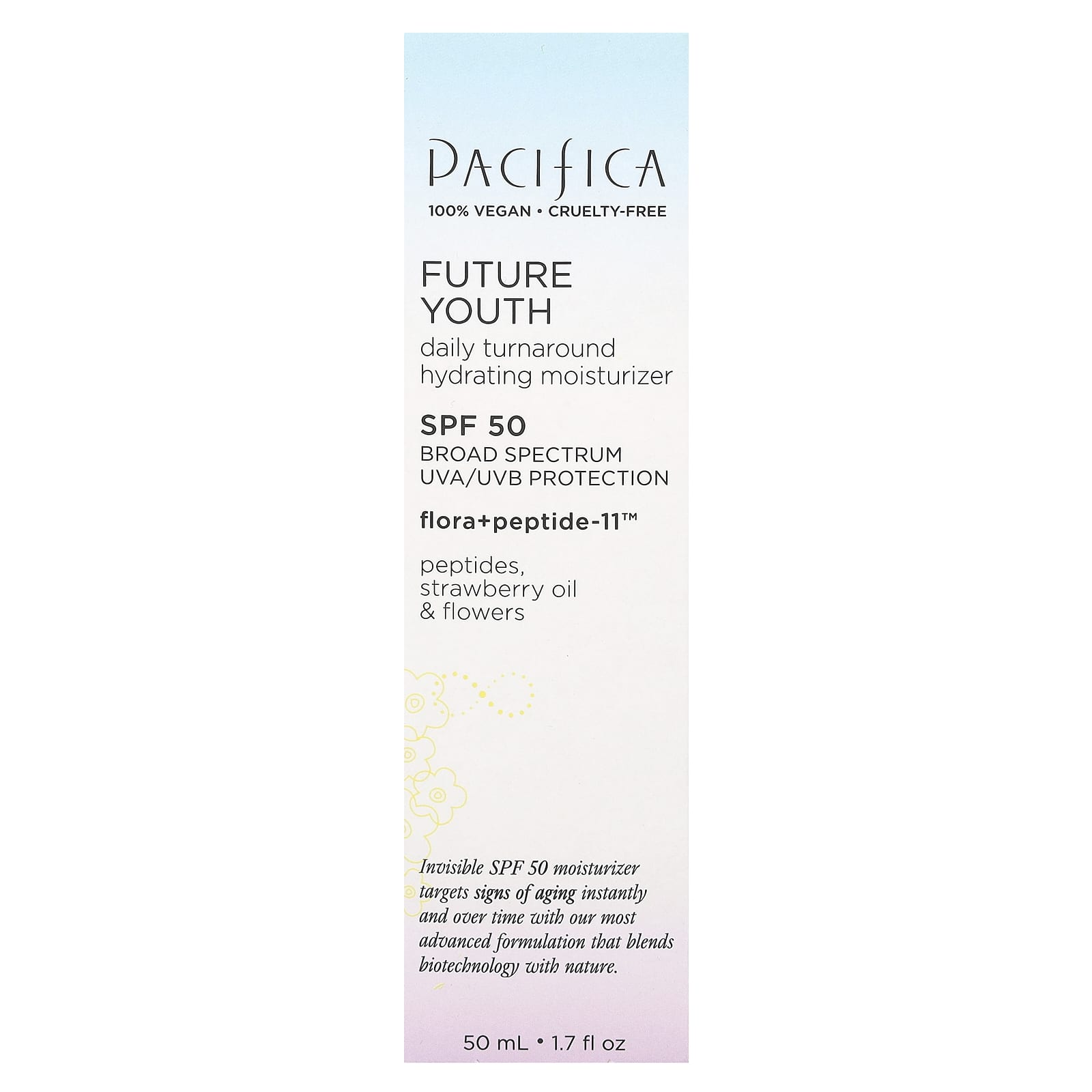 Pacifica, Future Youth, Daily Turnaround Hydrating Moisturizer, SPF 50, 1.7 fl oz (50 ml)