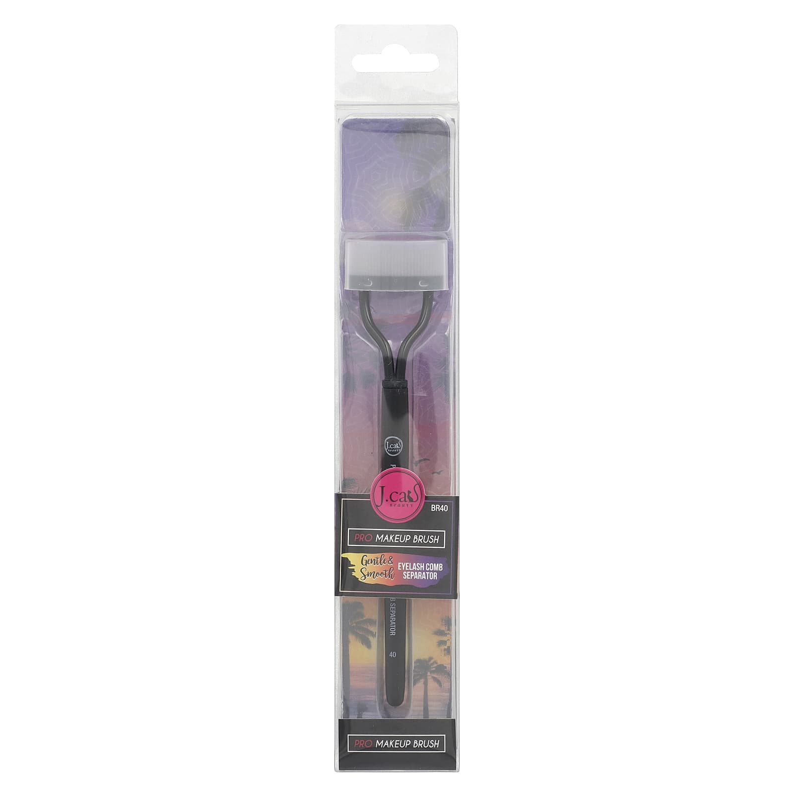 J.Cat Beauty, Gentle & Smooth, Eyelash Comb Separator, BR40, 1 Count