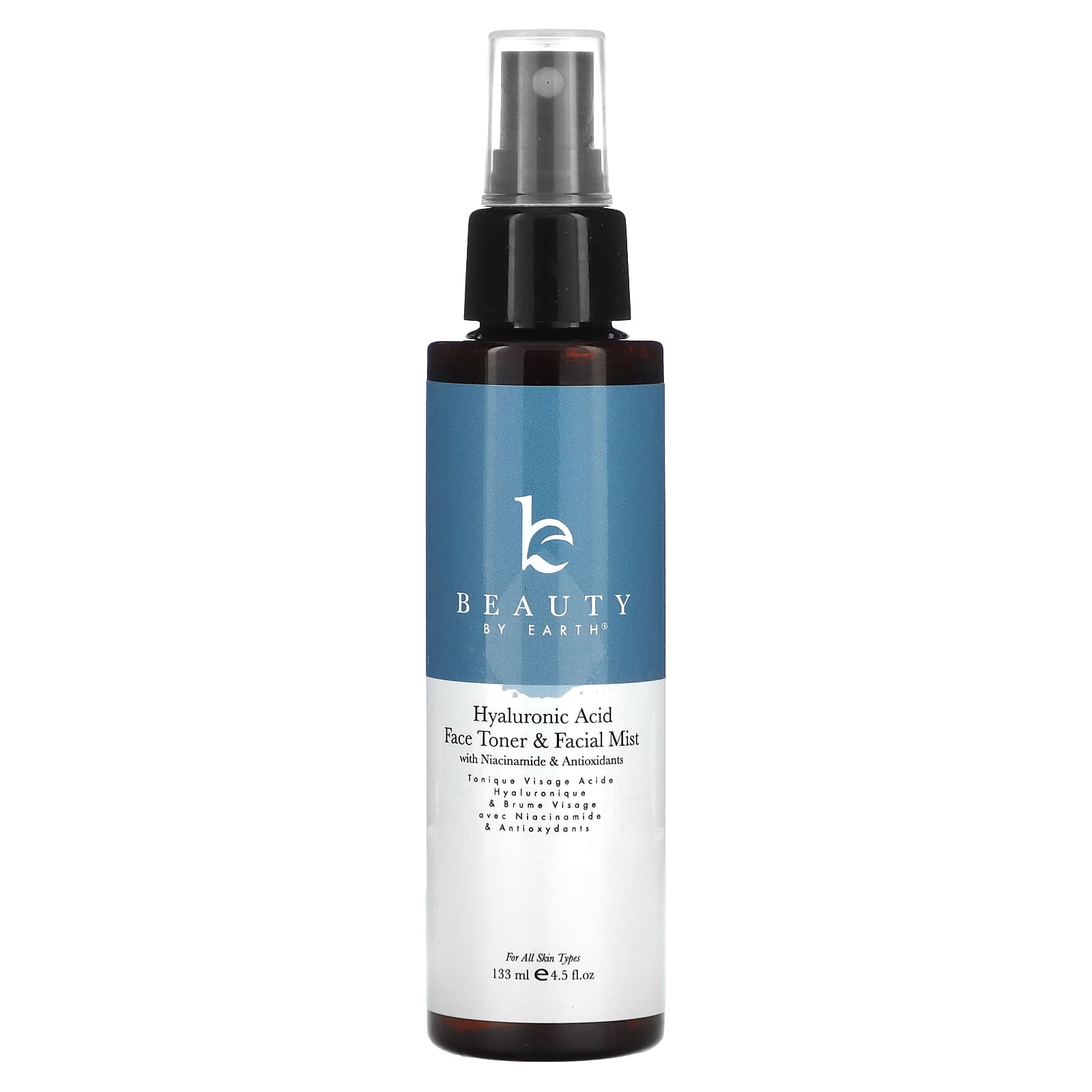 Beauty By Earth, Hyaluronic Acid Face Toner & Facial Mist , 4.5 fl oz (133 ml)