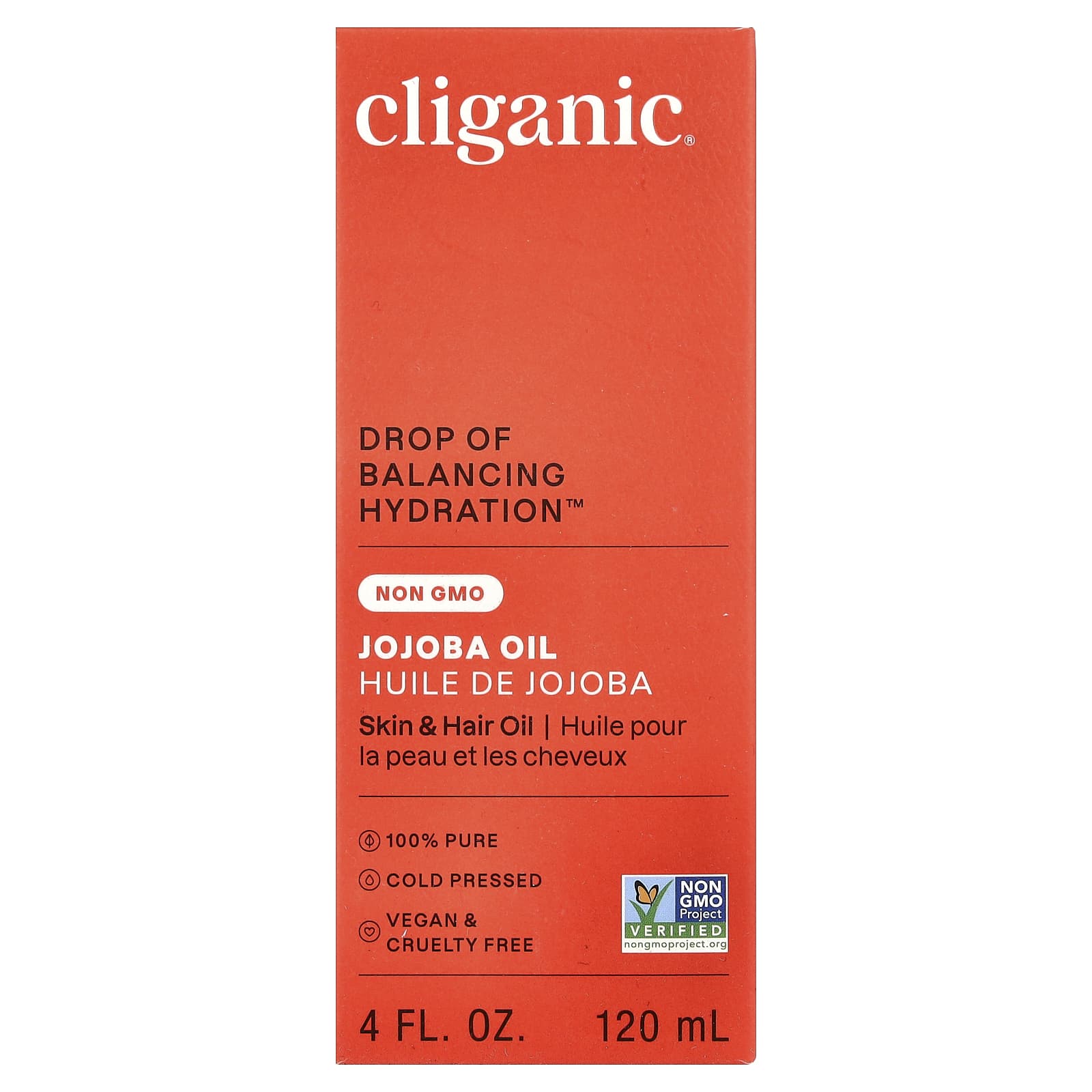 Cliganic, Jojoba Oil, For Oily & Combination Skin, 4 fl oz (120 ml)