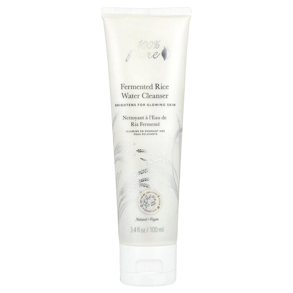 100% PURE, Fermented Rice Water Cleanser, 3.4 fl oz (100 ml)