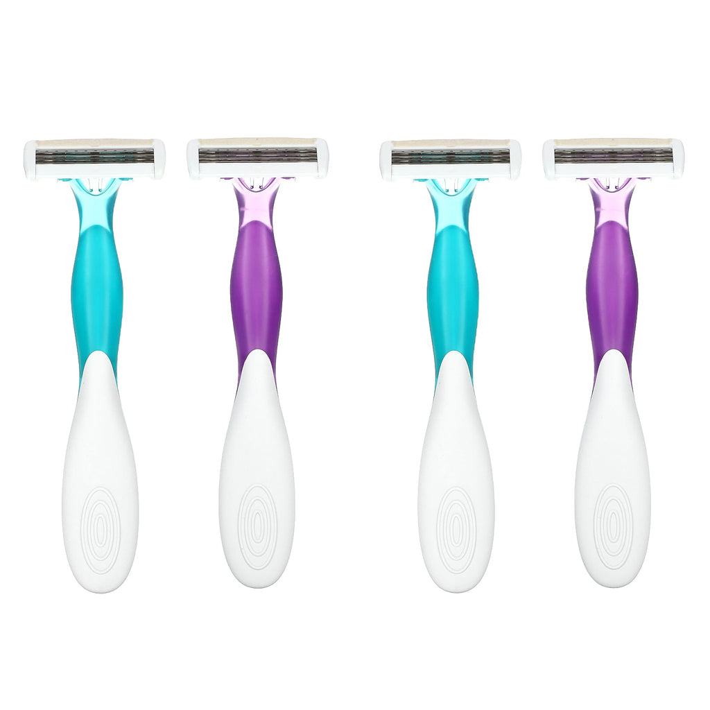 BIC, Soleil Escape, Women's Disposable Razors, Lavender & Eucalyptus, 4 Razors