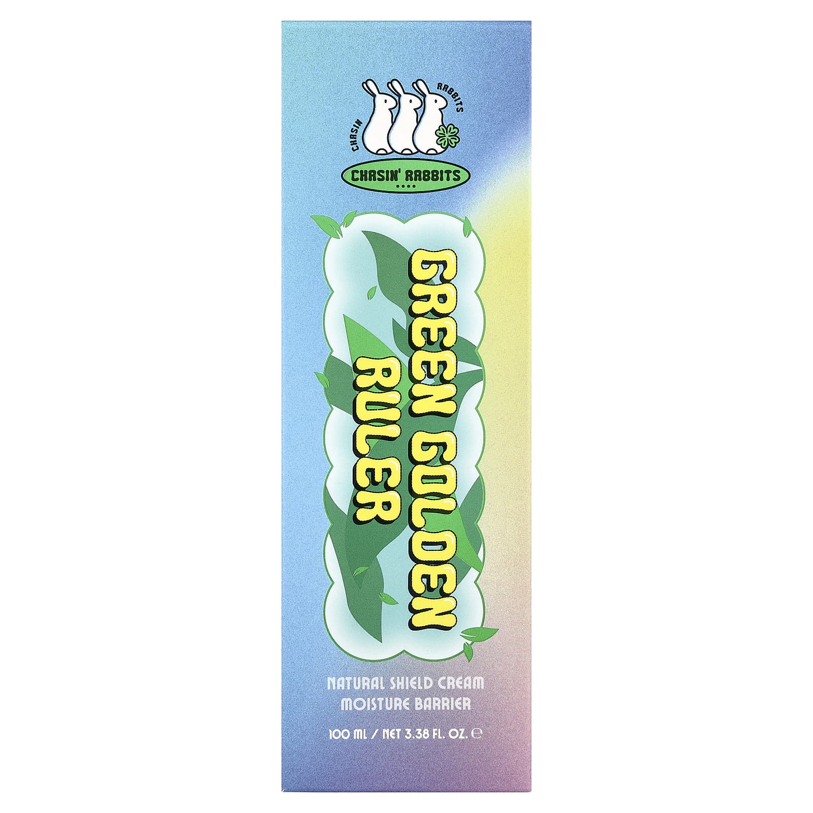 Chasin' Rabbits, Green Golden Ruler, Natural Shield Cream, 3.38 fl oz (100 ml)