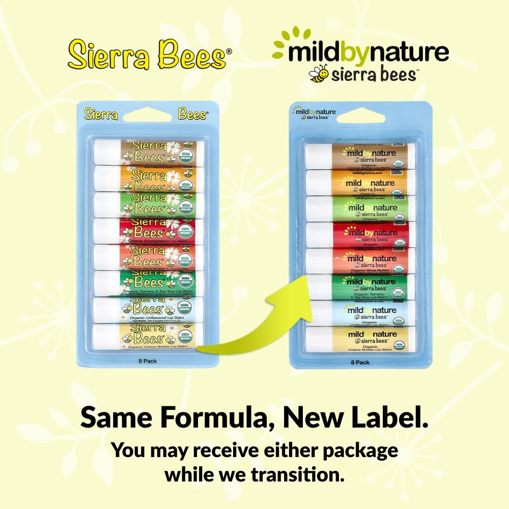 Mild By Nature, Sierra Bees™, Organic Lip Balms Combo Pack, 8 Pack, 0.15 oz (4.25 g) Each