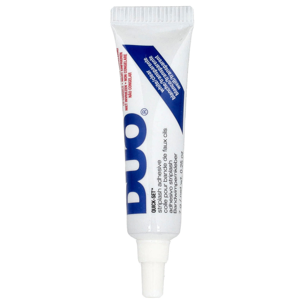 DUO, Quick-Set™ Striplash Adhesive, White/Clear, 0.25 oz (7 g)