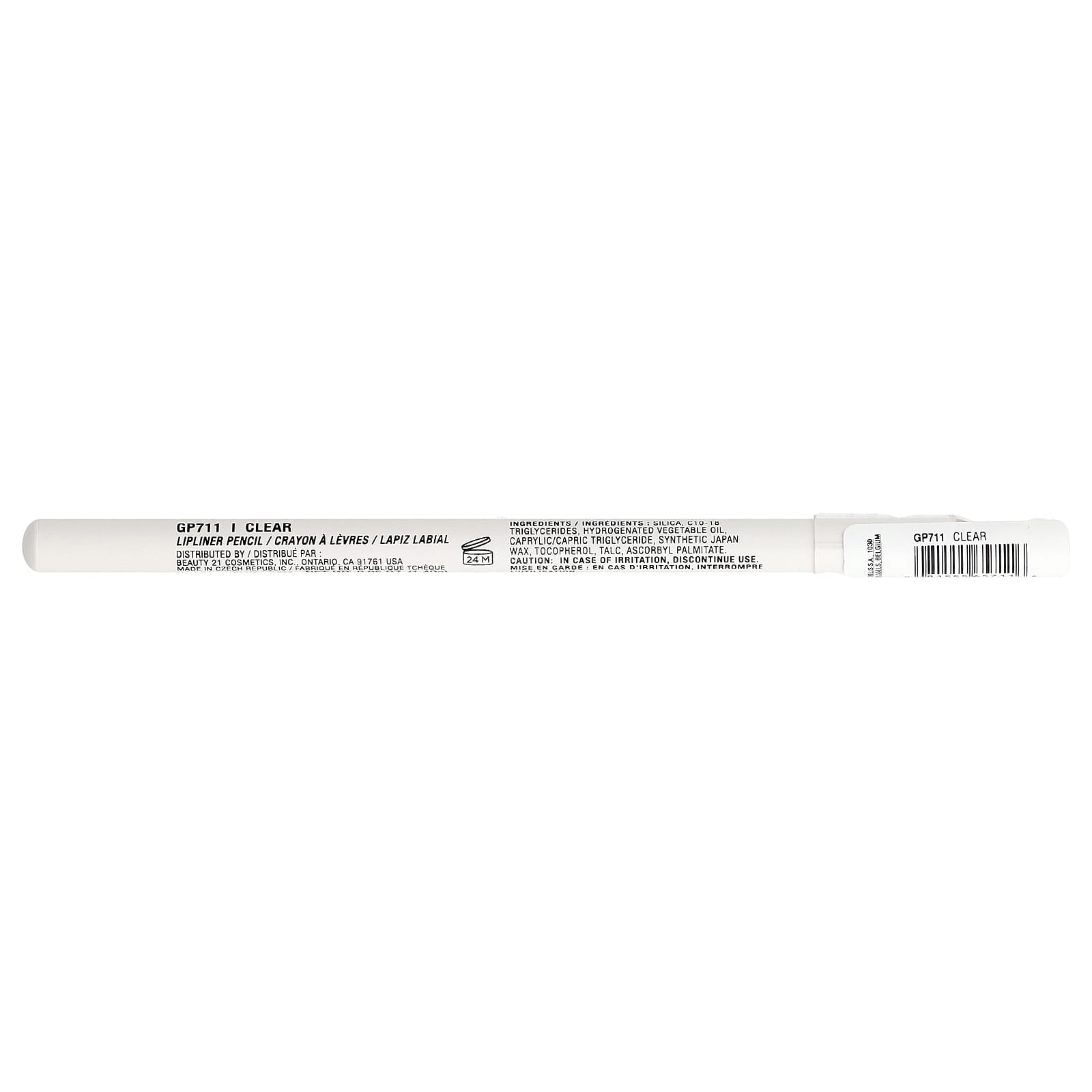 L.A. Girl, Hold It In, Anti-Feathering Reverse Lipliner Pencil, 711 Clear, 0.05 oz (1.49 g)