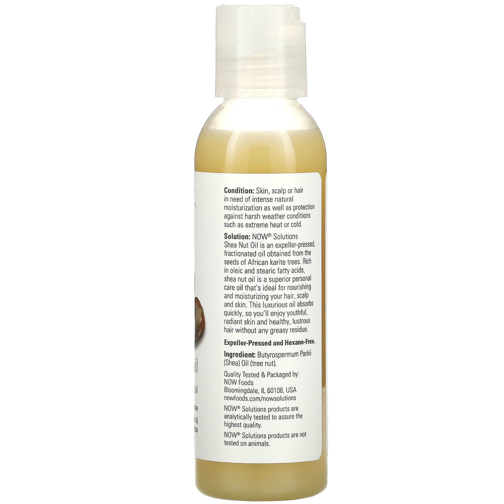 NOW Foods, Solutions, Shea Nut Oil, 4 fl oz (118 ml)