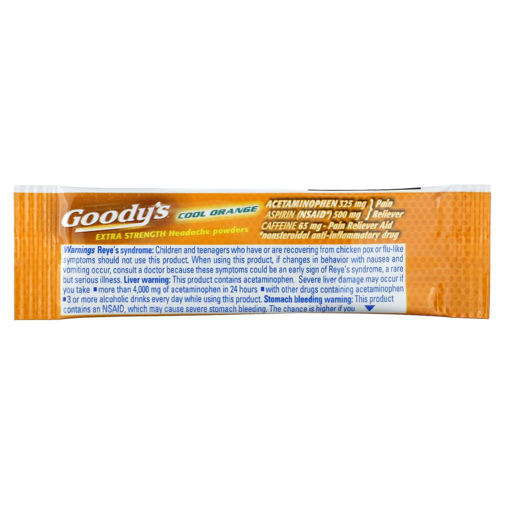 Goody's, Headache Powder, Cool Orange, 24 Packs