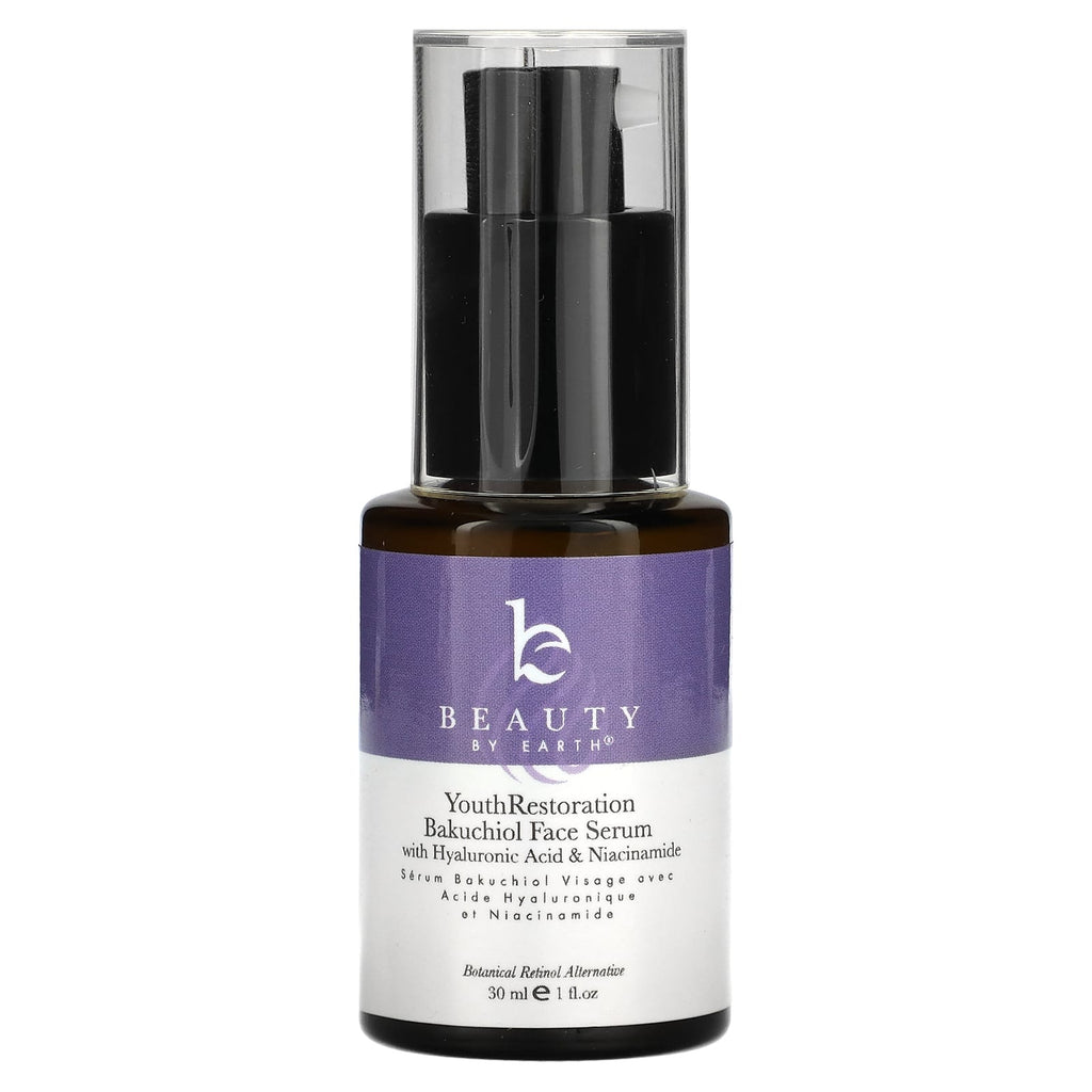 Beauty By Earth, Youth Restoration Bakuchiol Face Serum, 1 fl oz (30 m)