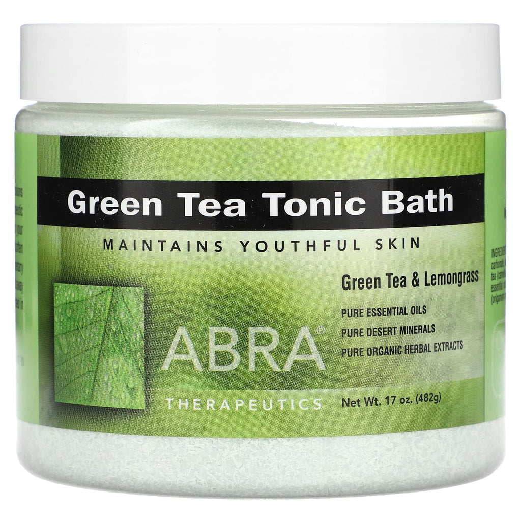 Abra Therapeutics, Green Tea Tonic Bath, 17 oz (482 g)