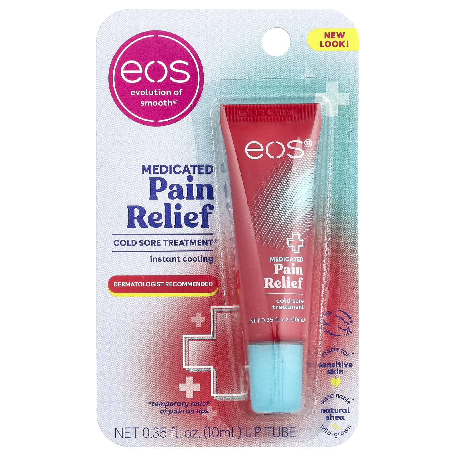 EOS, Medicated Pain Relief, Cold Sore Treatment, 0.35 fl oz (10 ml)