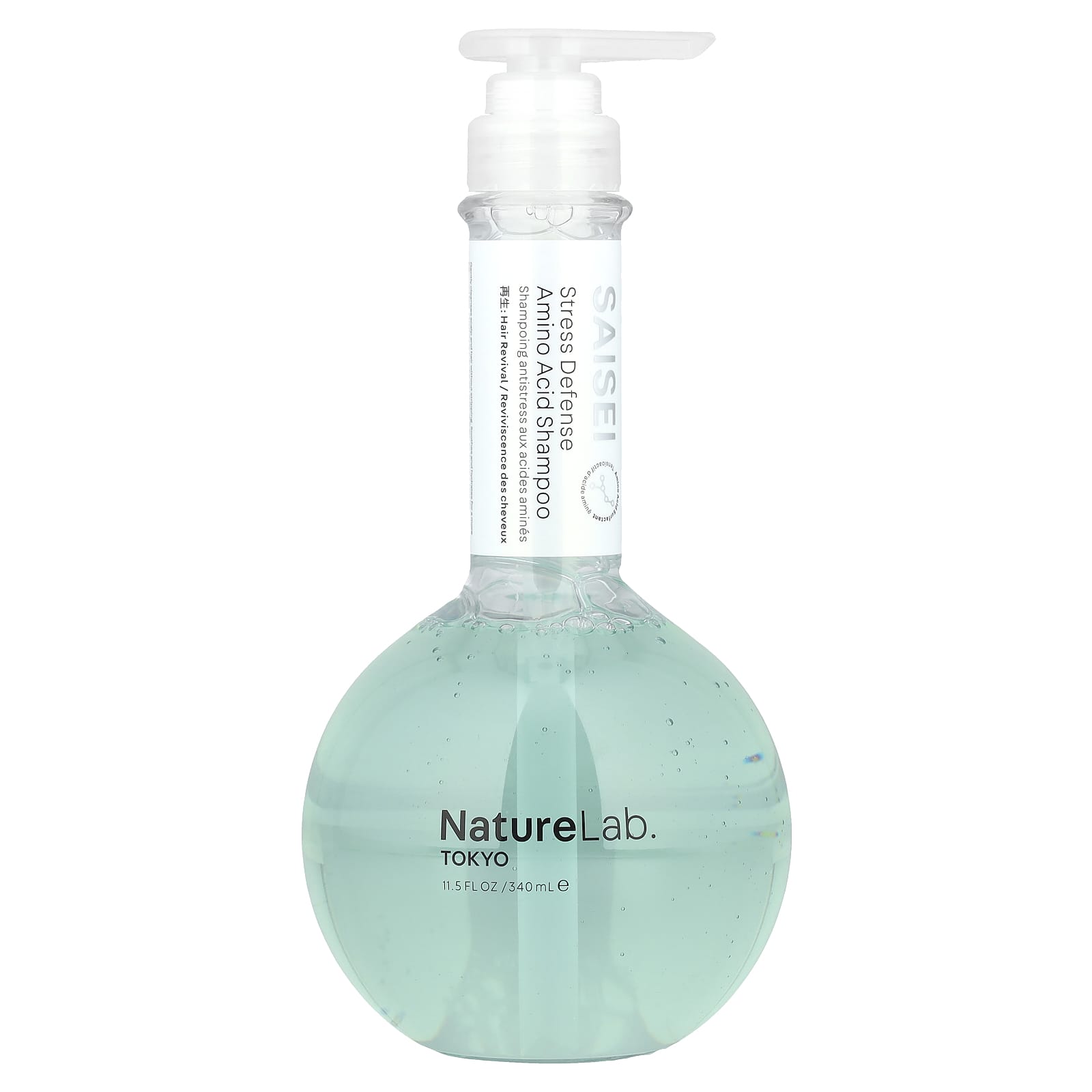 NatureLab Tokyo, Saisei, Stress Defense Amino Acid Shampoo, 11.5 fl oz (340 ml)