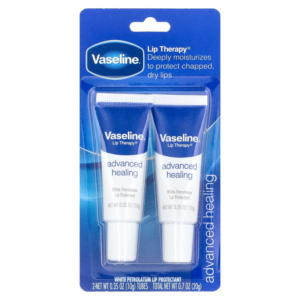 Vaseline, Lip Therapy®, Advanced Healing, 2 Tubes, 0.35 oz (10 g) Each
