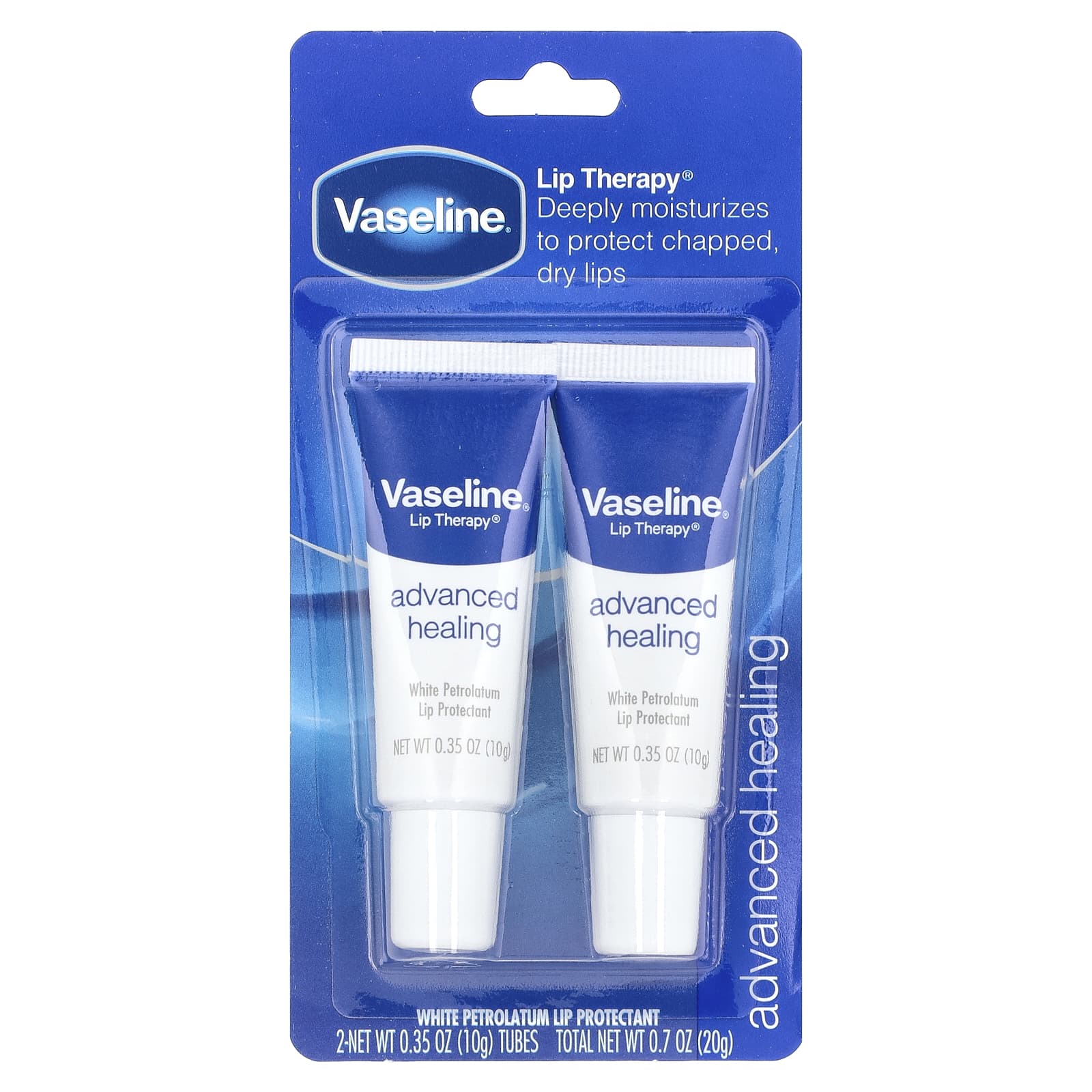 Vaseline, Lip Therapy®, Advanced Healing, 2 Tubes, 0.35 oz (10 g) Each