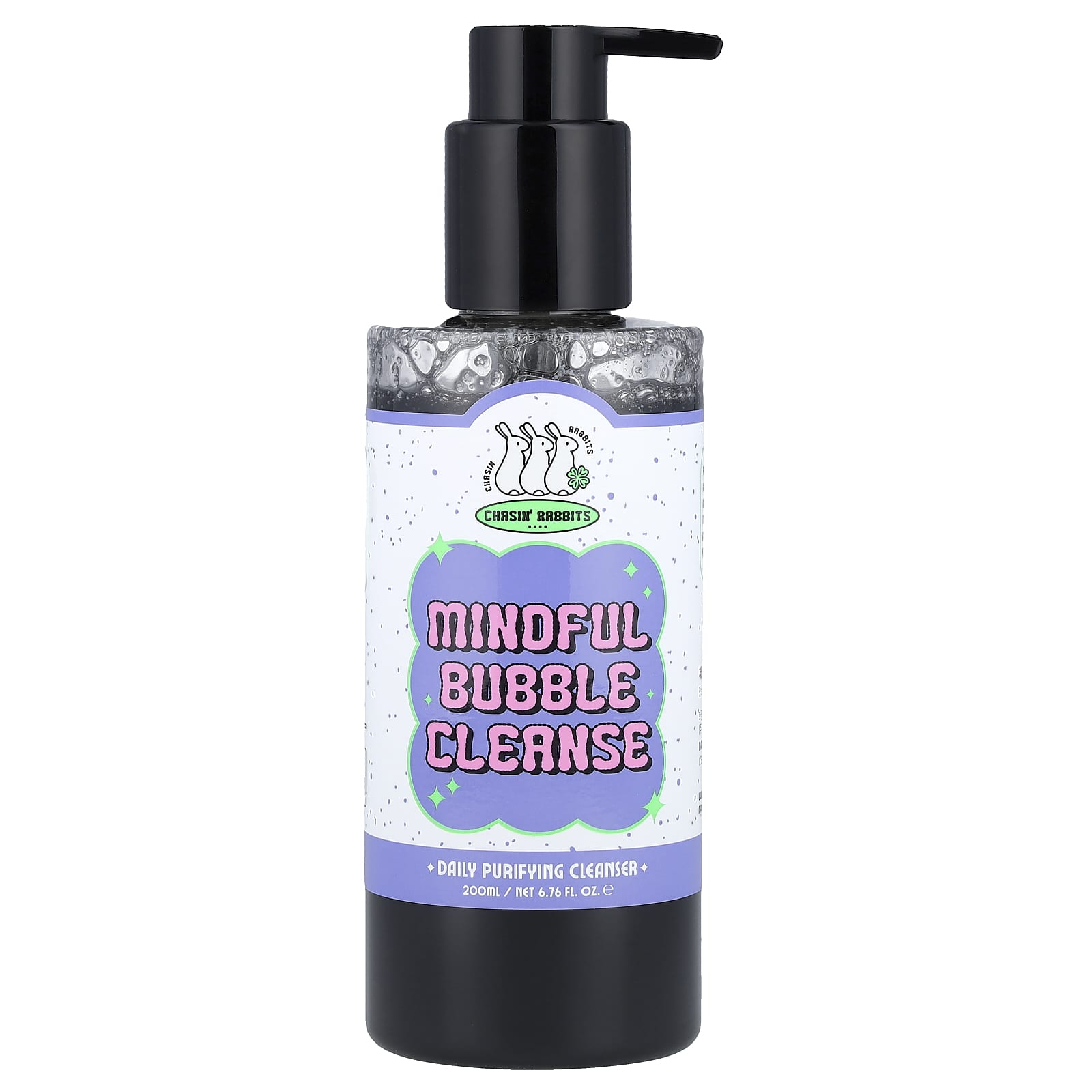 Chasin' Rabbits, Mindful Bubble Cleanse, Daily Purifying Cleanser, 6.76 fl oz (200 ml)