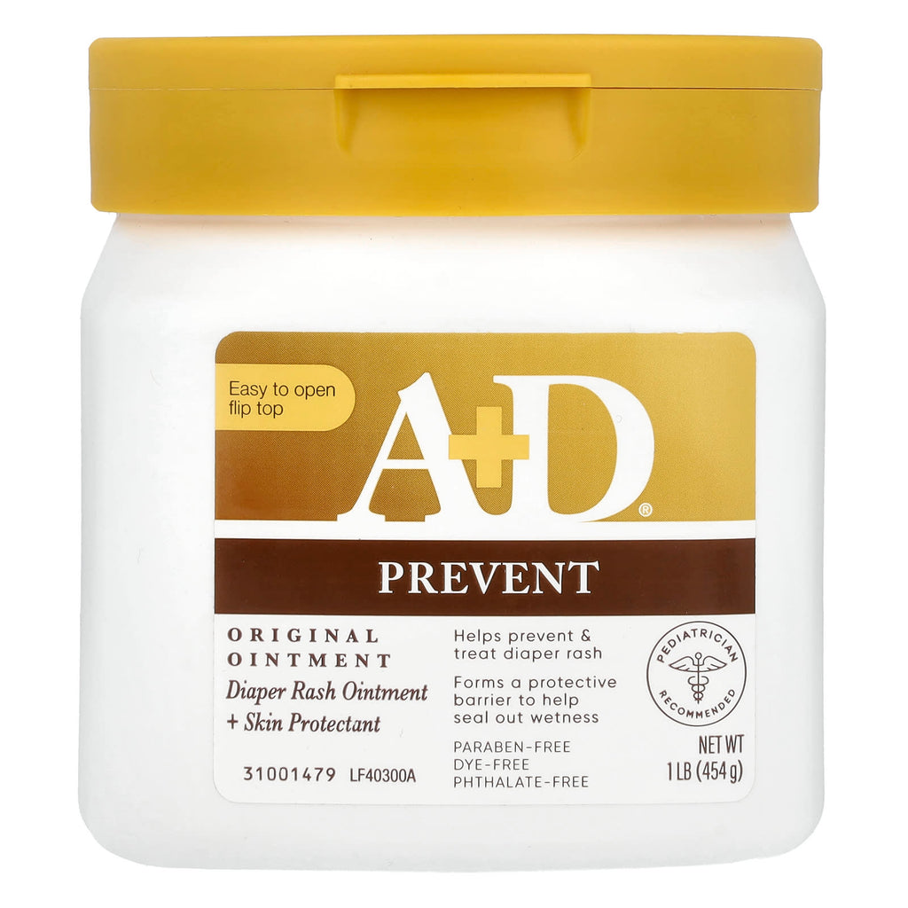 A+D, Original Ointment, Diaper Rash Ointment + Skin Protectant, 1 lb (454 g)