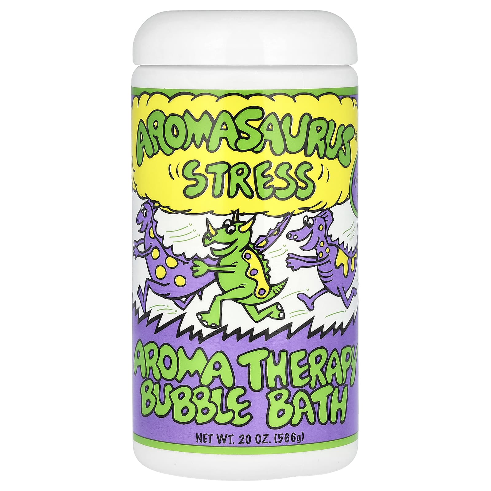 Abra Therapeutics, Aromasaurus Stress, Aroma Therapy Bubble Bath For Children, 20 oz (566 g)