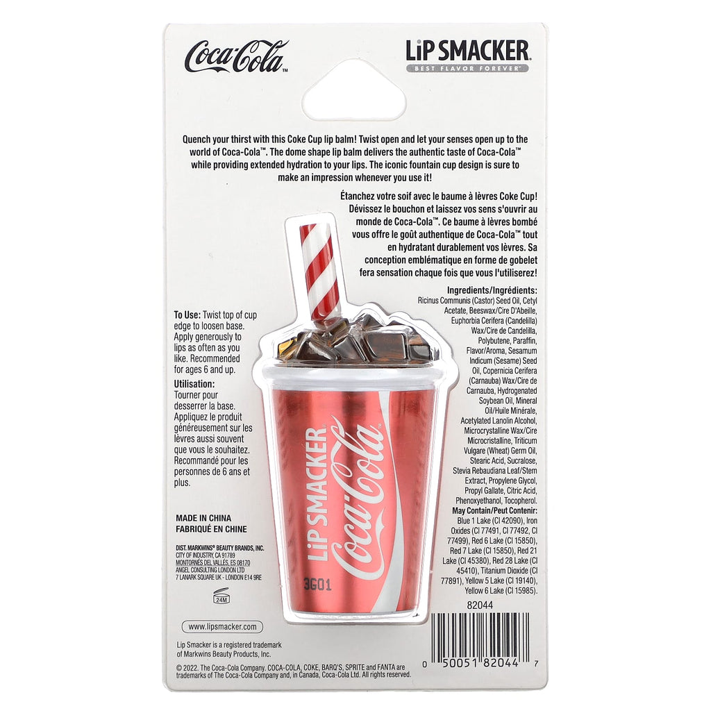 Lip Smacker, Coca-Cola, Lip Balm, Coke Cup, 0.26 oz (7.4 g)