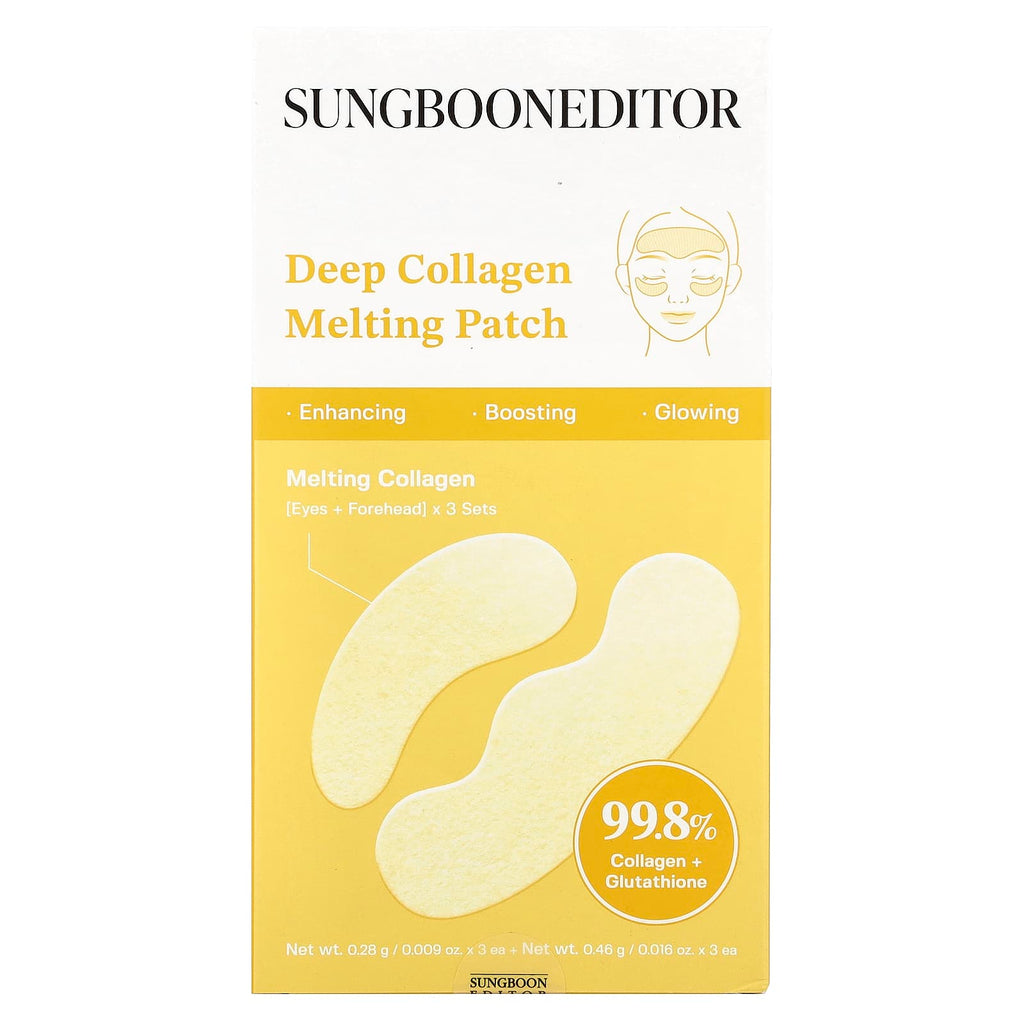 Sungboon Editor, Deep Collagen Melting Patch , 3 Sets, 0.016 oz (0.46 g) Each